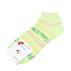 Шкарпетки салатові в зелено-жовту смужку (1пара)