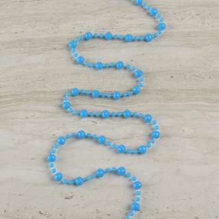 Бусы декоративные шарики граненные 8 мм голубые оптом
