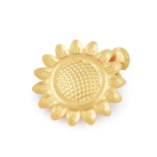 Прищіпка декоративна для штор метал соняшник 11 см золотиста оптом