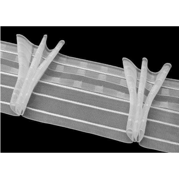 Тесьма шторная 10см прозрачная (3950) оптом