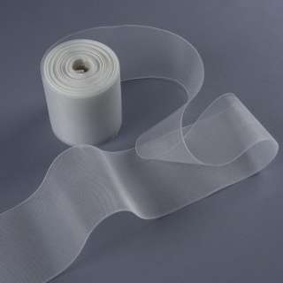 Тесьма шторная люверсная 10см прозрачная (3421) оптом