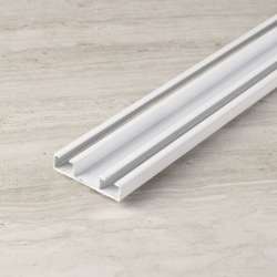 Профиль алюминиевый алюминиевый 2-ряд. ЕВРО УСИЛЕННЫЙ Белый (4,8*1,0 см)