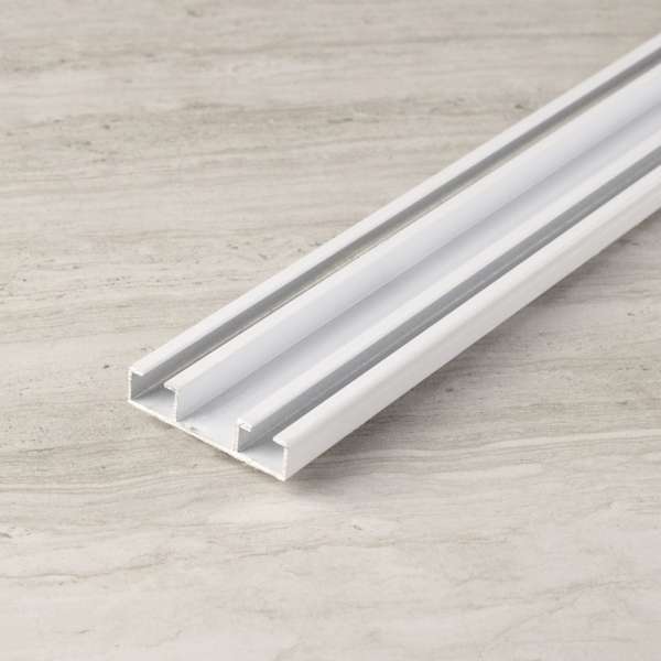 Профиль алюминиевый алюминиевый 2-ряд. ЕВРО УСИЛЕННЫЙ Белый (4,8*1,0 см) оптом