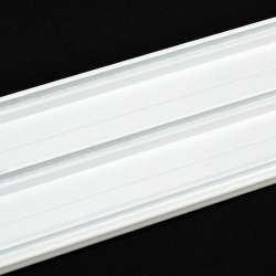 Профиль алюминиевый 3-ряд EUROSLIM  Белый (7,8*0,7 см)