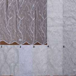 Тюль вуаль с вышивкой D476 5 цветов ш.300
