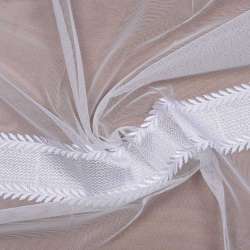Тюль сетка вышивка MADRID в 1 цвете, ш.315