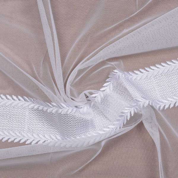 Тюль сетка вышивка MADRID в 1 цвете, ш.315 оптом