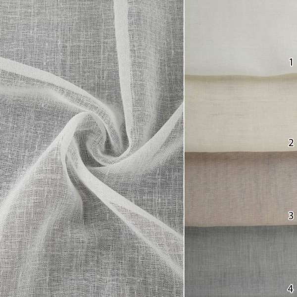 Тюль лен SILA 4 цвета ш.290/310 оптом