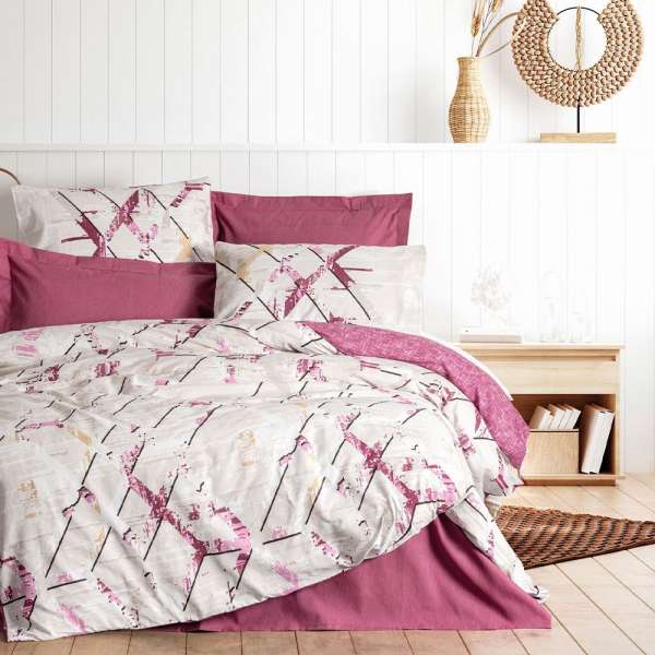 Комплект постельного белья Cotton box Ранфорс Modeline Renata miurdum Евро 200x220см (1761-1274) оптом