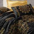 Комплект постельного белья Cotton box Satin print Alvina Gold Евро 200x220см (1771-976) оптом