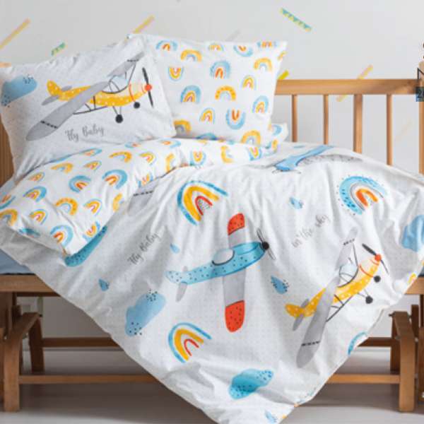 Комплект постільної білизни Cotton box Baby Sky Mavi (2000-1115) оптом